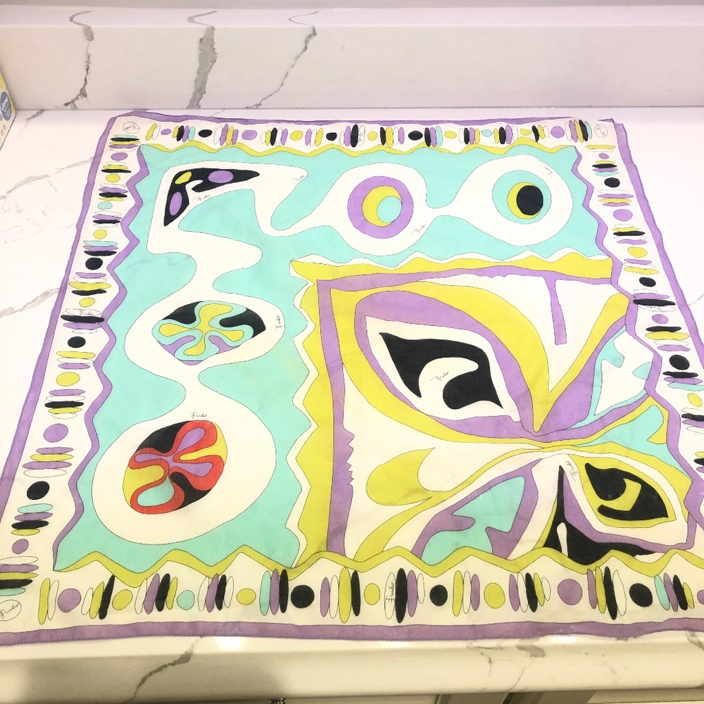 Pucci Cotton Scarf  :: 22.5inch SQUARE